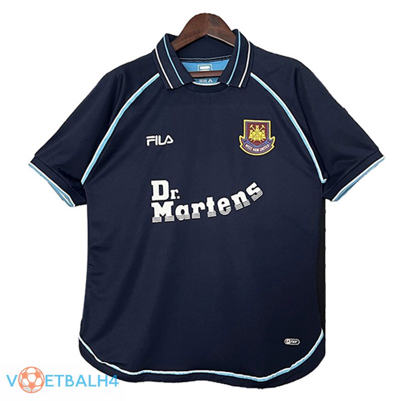 West Ham Retro derde voetbal jersey 1999/2001