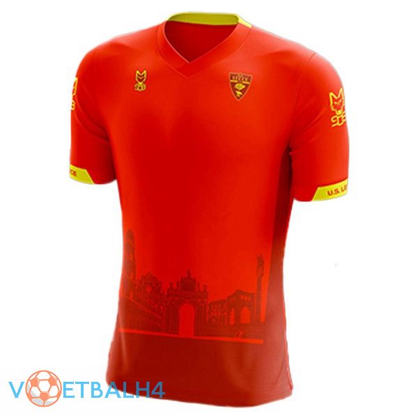 Lecce voetbal jerseys derde rood 2022-2023