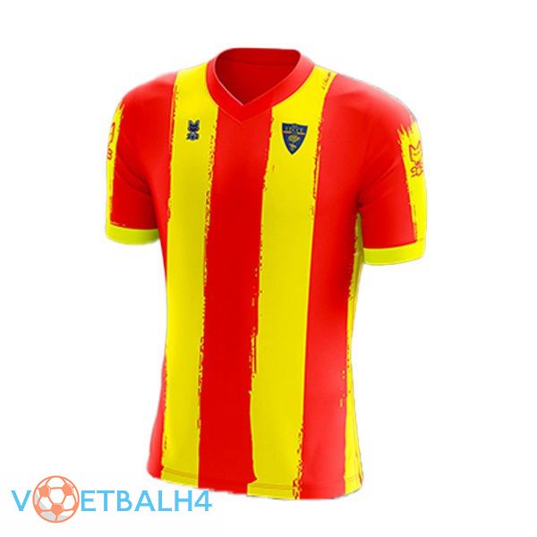 Lecce voetbal jerseys thuis rood geel 2022-2023