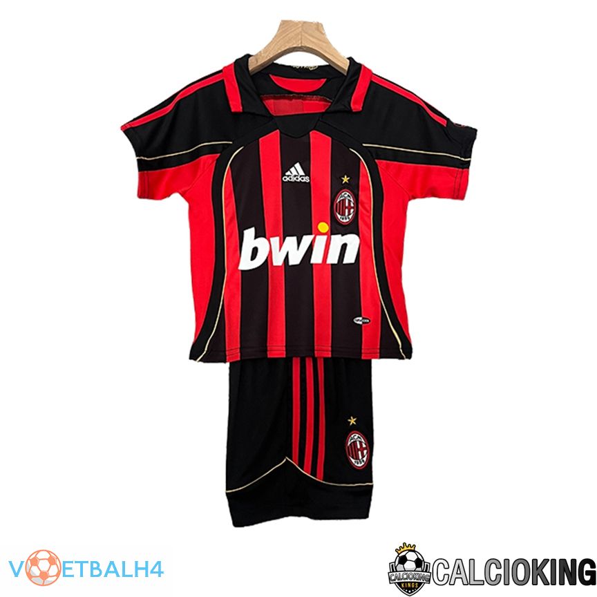 AC Milan Retro kinderen voetbal jersey thuis 2006/2007