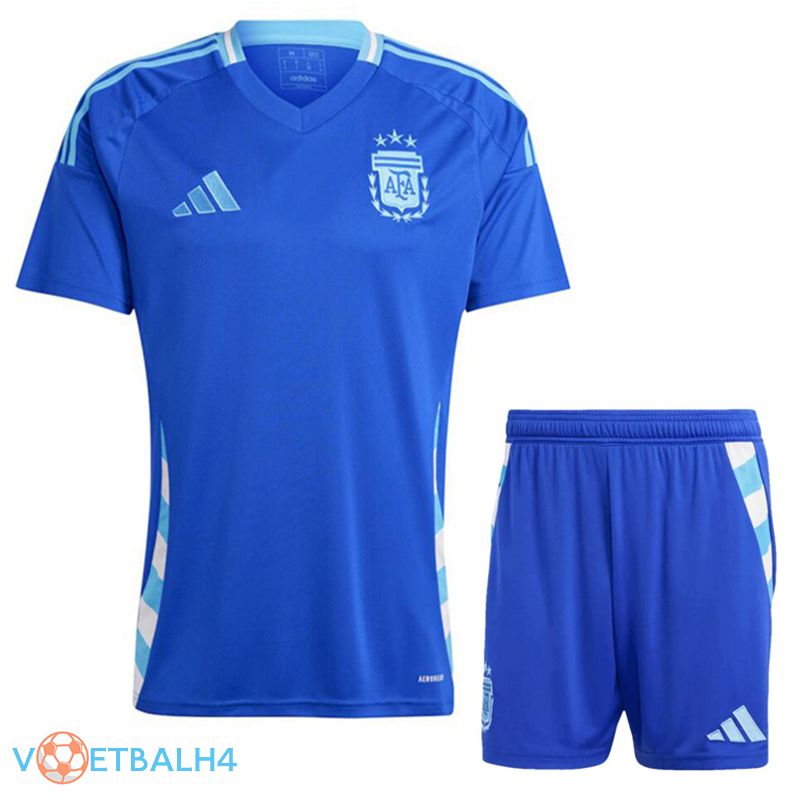 Argentinië uit voetbal jersey + korte broek Kit 2024/2025