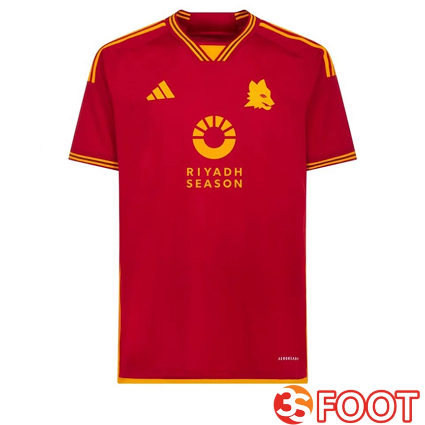 AS Roma Sponsor voetbal jersey thuis 2023/2024