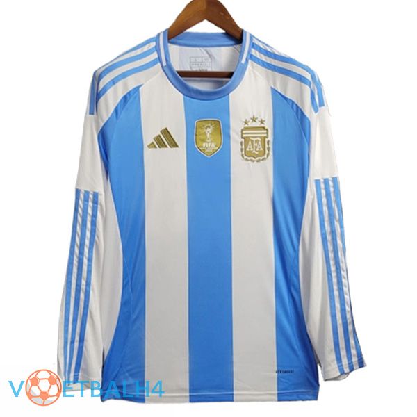 Argentinië thuis voetbal jersey lange mouw2024/2025