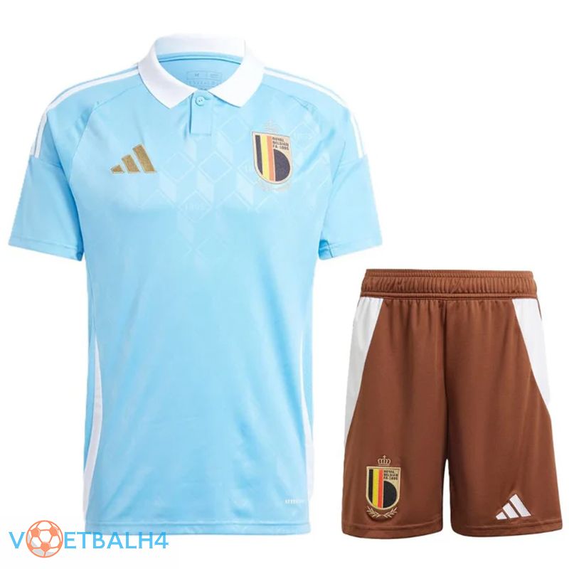 België uit voetbal jersey + korte broek Kit 2024/2025