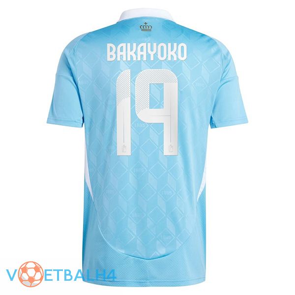 België (BAKAYOKO 19) uit voetbal jersey UEFA Euro 2024