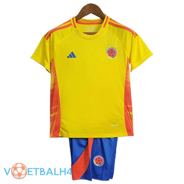 nieuw Colombia kinderen thuis voetbal jersey 2024/2025