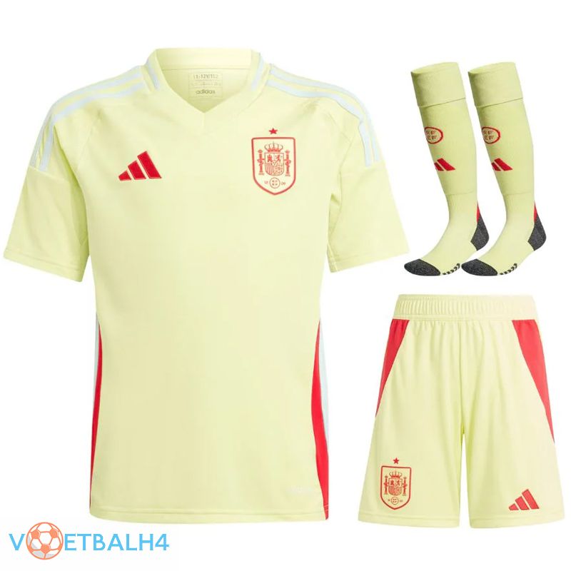 Spanje uit voetbal jersey (korte broek + soks) Kit 2024/2025