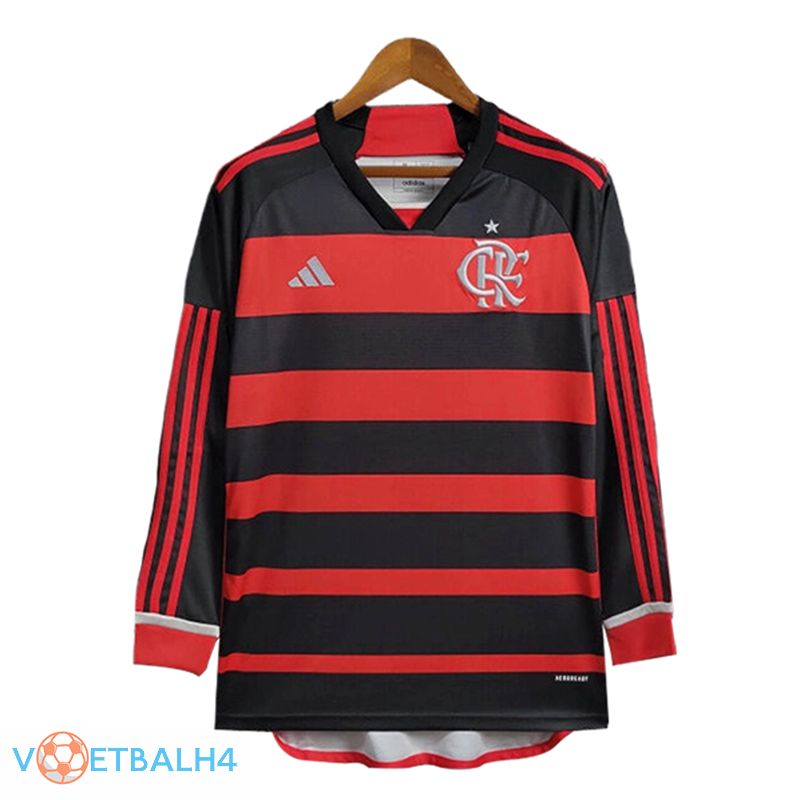 Flamengo thuis voetbal jersey lange mouw2024/2025