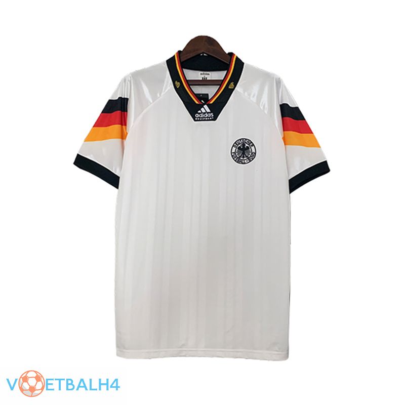 Duitsland Retro voetbal jersey thuis 1992