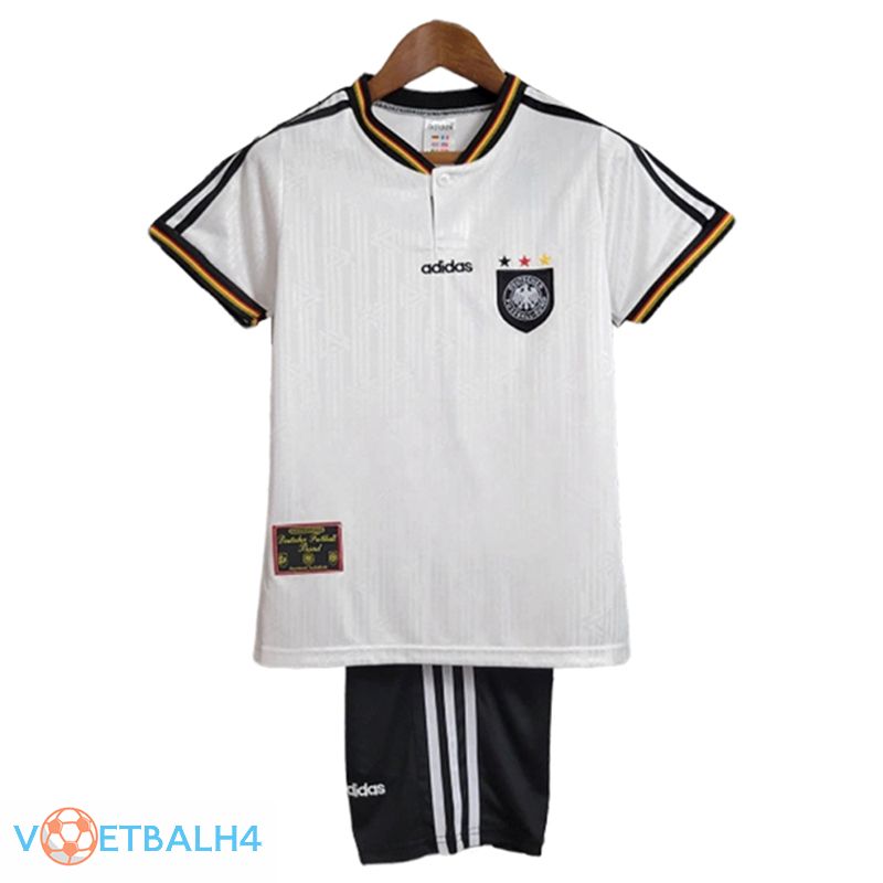 Duitsland Retro kinderen voetbal jersey thuis 1996