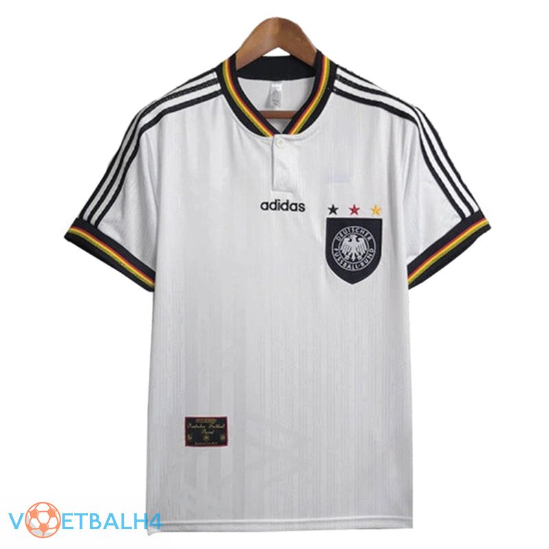 Duitsland Retro voetbal jersey thuis 1996