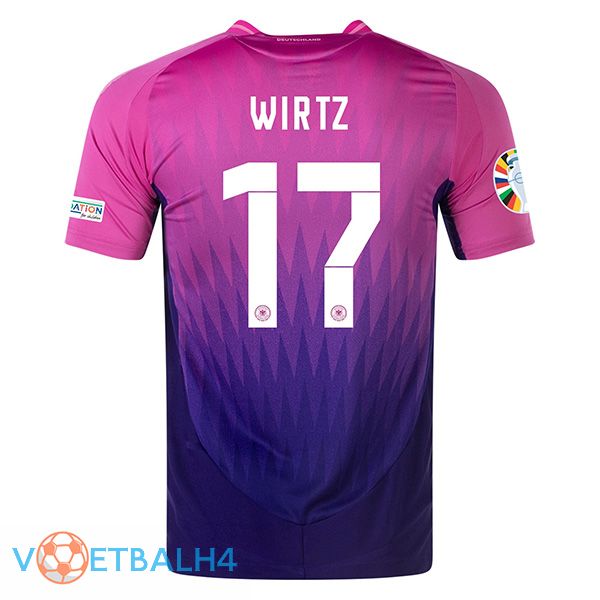 Duitsland (WIRTZ 17) uit voetbal jersey UEFA Euro 2024