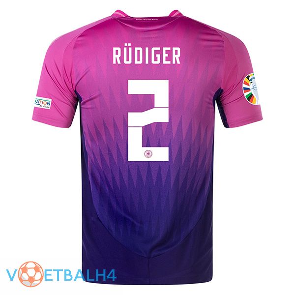 Duitsland (RUDIGER 2) uit voetbal jersey UEFA Euro 2024