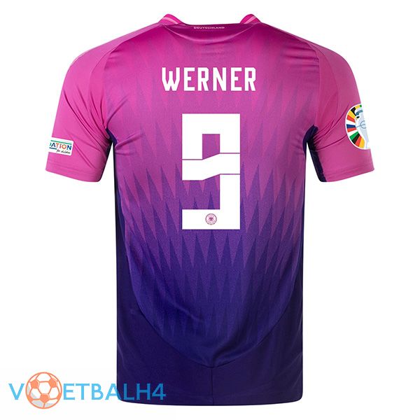 Duitsland (WERNER 9) uit voetbal jersey UEFA Euro 2024