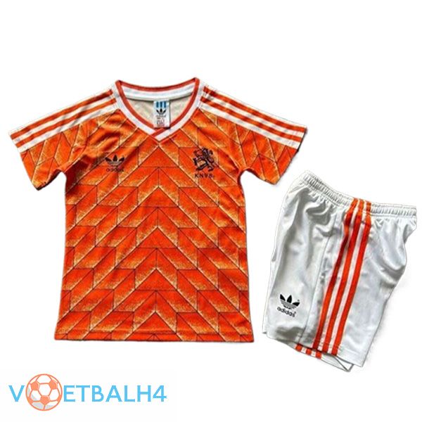 Nederland Retro kinderen thuis voetbal jersey 1988