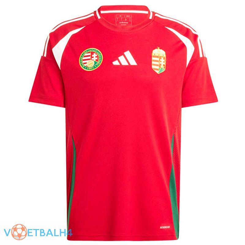 Hongarije thuis voetbal jersey UEFA Euro 2024