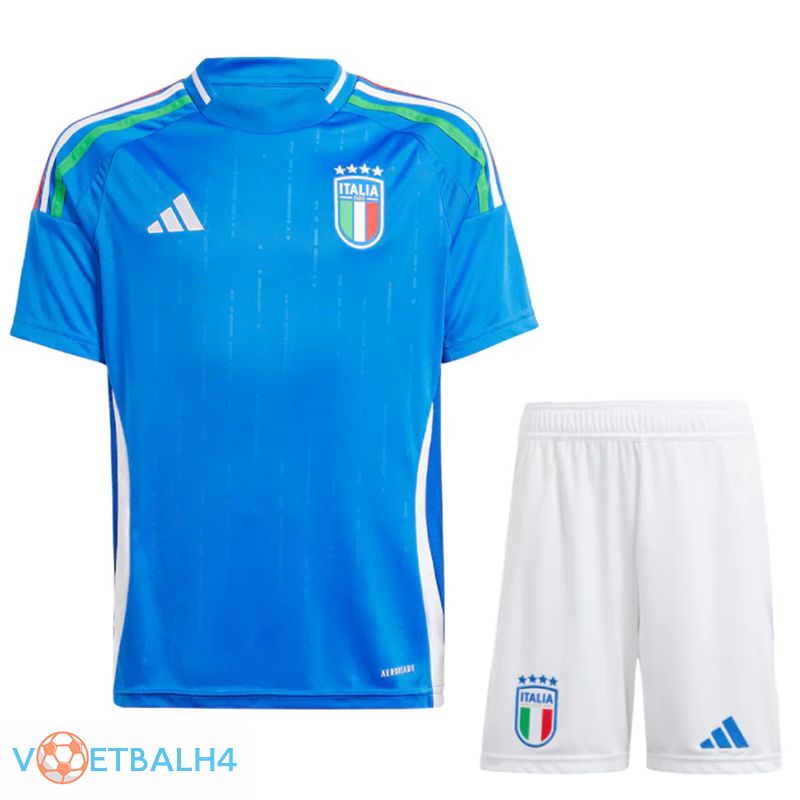 Italië thuis voetbal jersey + korte broek Kit 2024/2025