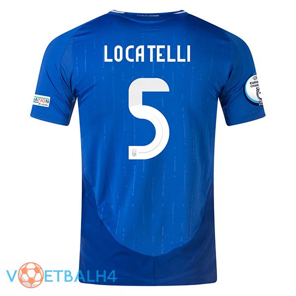 Italië (LOCATELLI 5) thuis voetbal jersey UEFA Euro 2024