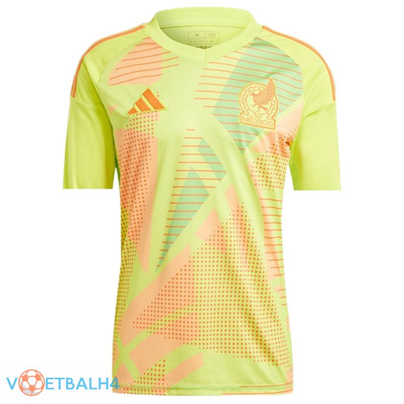 Mexico doelman voetbal jersey geel 2024/2025