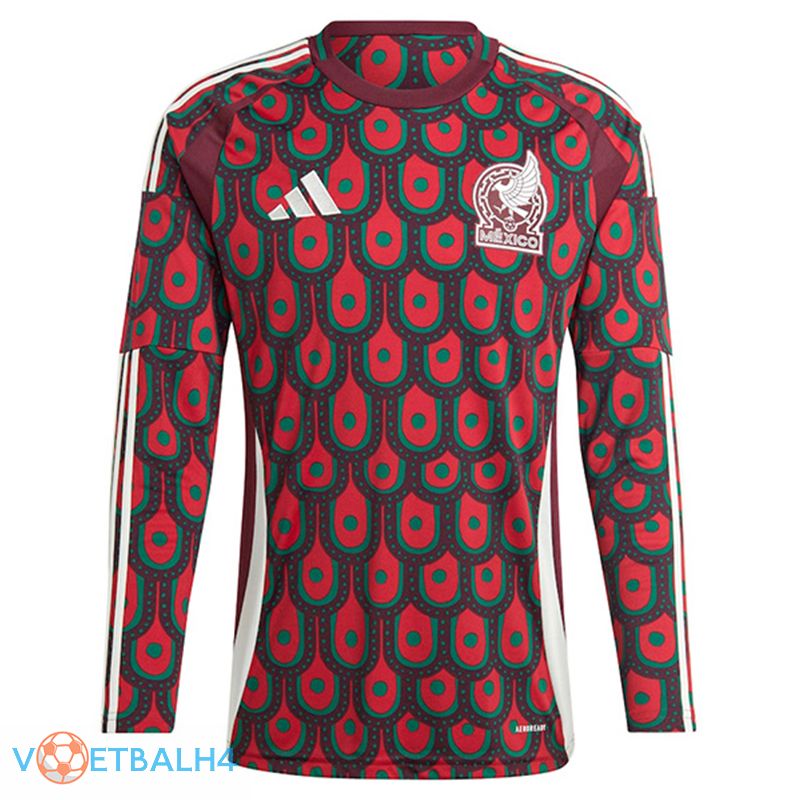 Mexico lange mouwthuis voetbal jersey 2024/2025