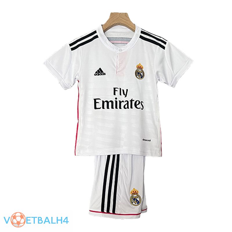 Real Madrid Retro kinderen voetbal jersey thuis 2014/2015