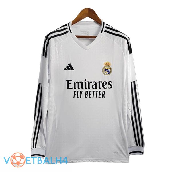 Real Madrid thuis voetbal jersey lange mouw2024/2025