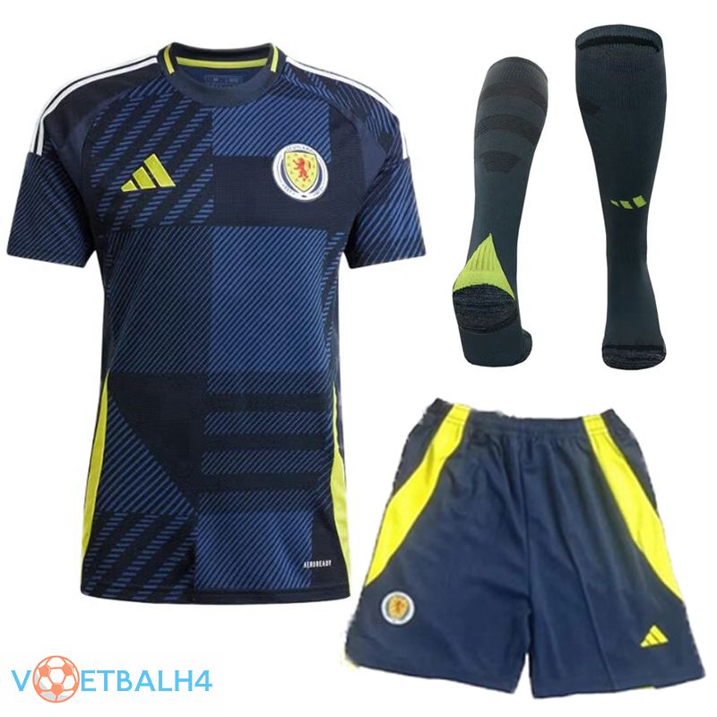 Schotland thuis voetbal jersey (korte broek + soks) Kit 2024/2025