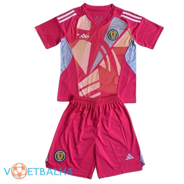 Schotland kinderen doelman voetbal jersey roze 2024/2025