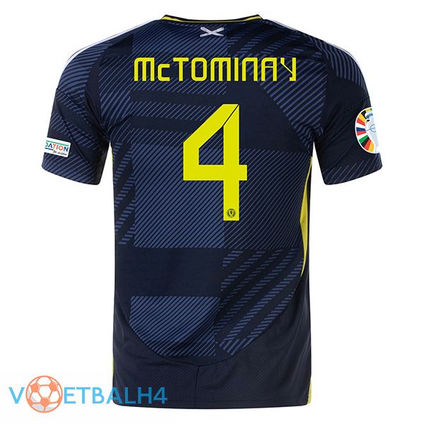 Schotland (McTOMINAY 4) thuis voetbal jersey UEFA Euro 2024