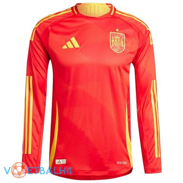 Spanje thuis voetbal jersey lange mouwUEFA Euro 2024