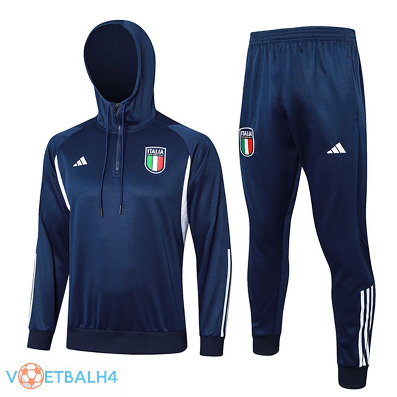 Italië trainingspak Hoodie Dark blauw 2024/2025