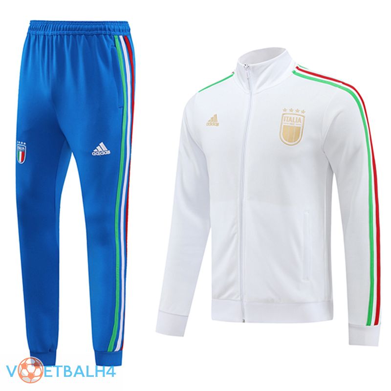 Italië kit trainingspak wit/blauw 2024/2025