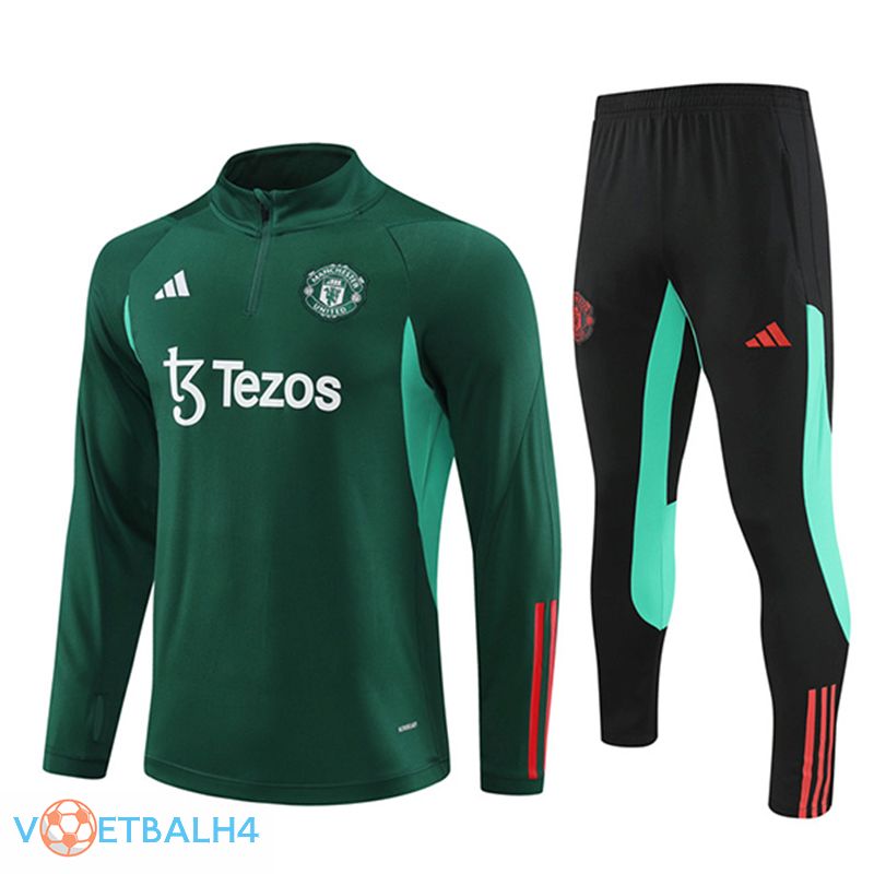 Manchester United kit trainingspak groente/zwart 2024/2025