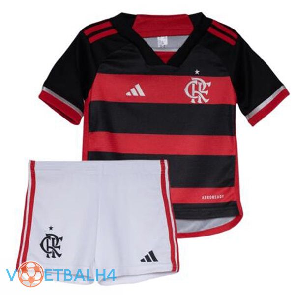 Flamengo kinderen voetbal jersey thuis rood 2024/2025