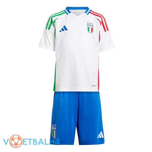 Italië kinderen uit voetbal jersey wit 2024/2025