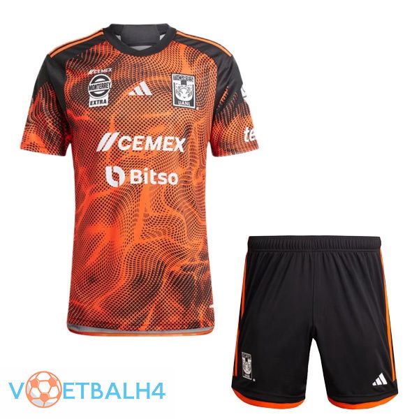 Tigres UANL kinderen voetbal jersey derde oranje 2024/2025