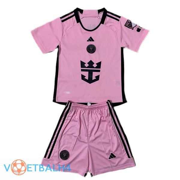 Inter Miami CF kinderen voetbal jersey thuis roze 2024/2025