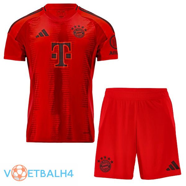 Bayern Munich kinderen thuis voetbal jersey rood 2024/2025