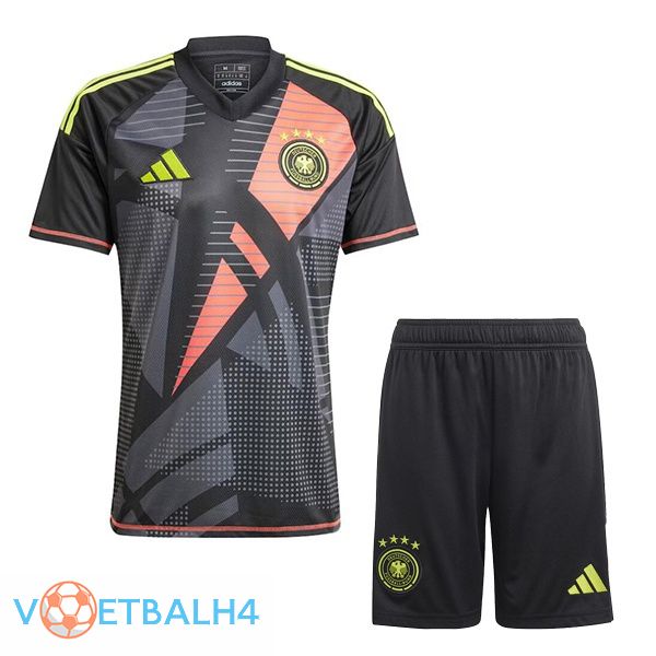 Duitsland kinderen voetbal jersey doelman zwart 2024/2025