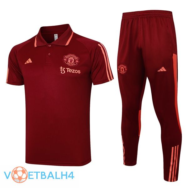 Manchester United voetbal Polo + broek rood 2024/2025