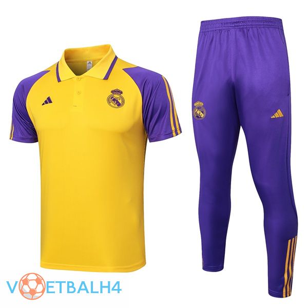 Real Madrid voetbal Polo + broek geel 2024/2025