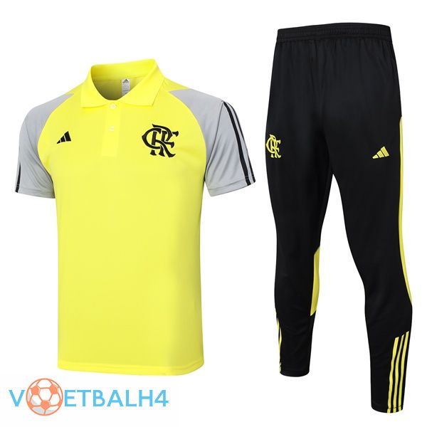 Flamengo voetbal Polo + Training broek geel 2024/2025