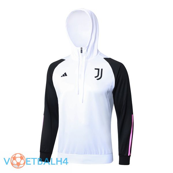 Juventus Training Sweatshirt Hoodie wit 2024/2025