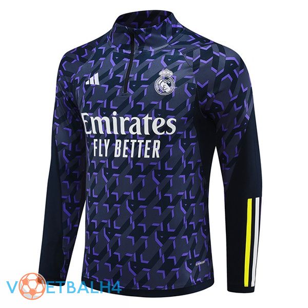 Real Madrid Training Sweatshirt blauw koninklijk 2024/2025