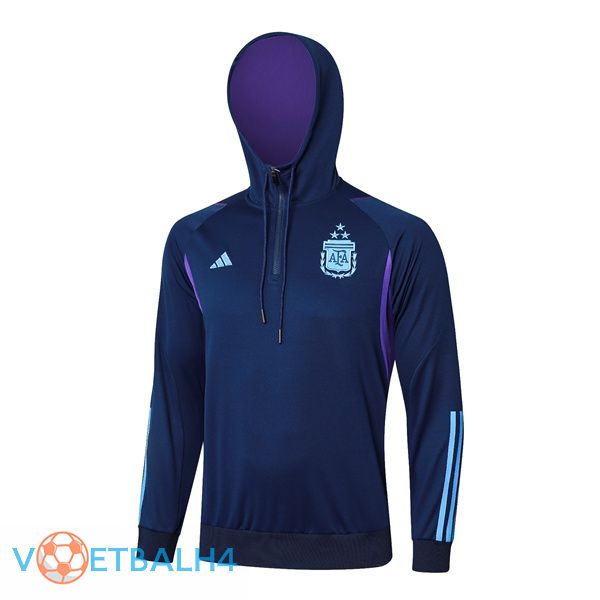 Argentinië Training Sweatshirt Hoodie blauw koninklijk 2024/2025