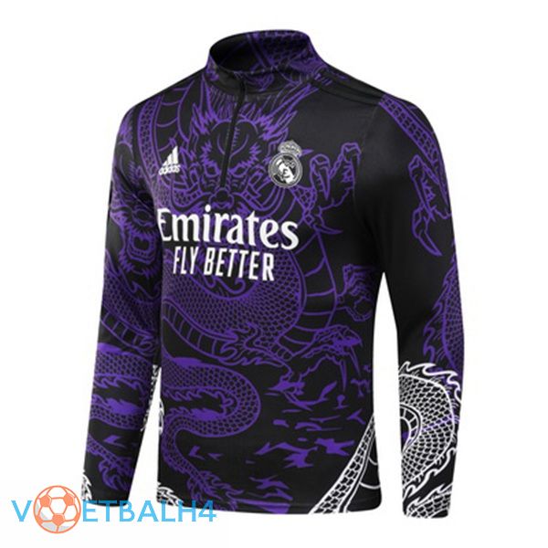 Real Madrid Training Sweatshirt paars 2024/2025