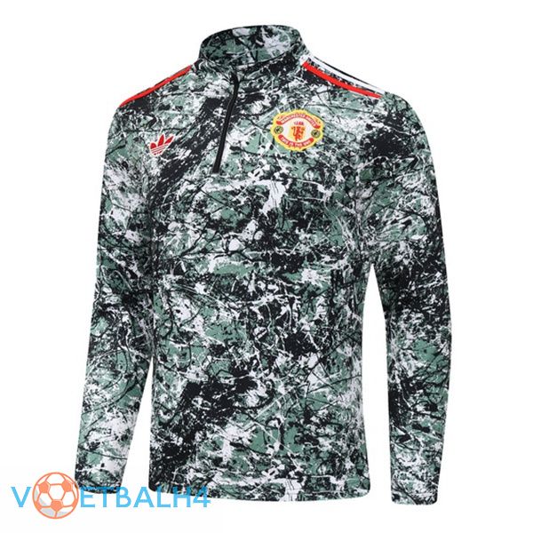 Manchester United Training Sweatshirt groente 2024/2025