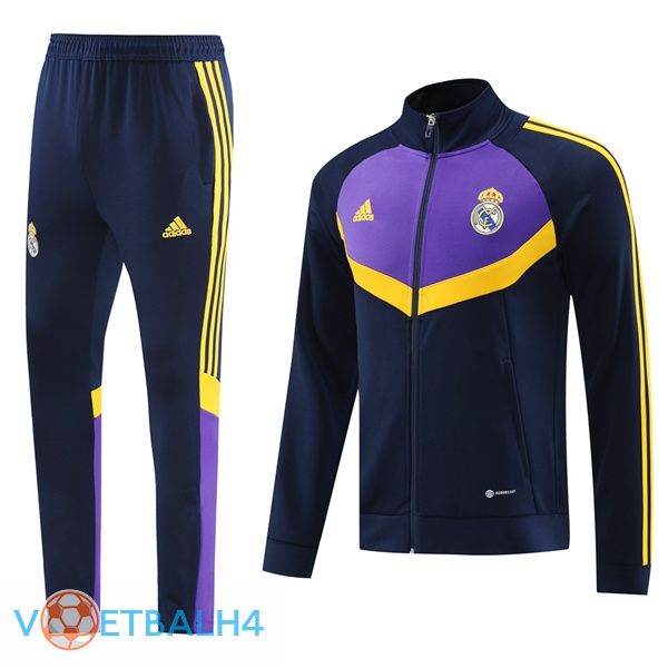 Real Madrid kit Trainingsjaspak blauw koninklijk paars 2024/2025