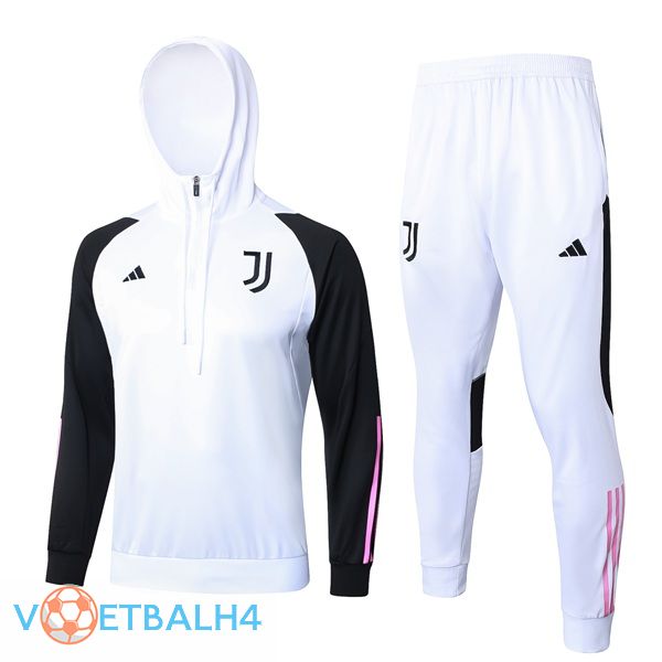 Juventus trainingspak Sweatshirt Hoodie wit 2024/2025