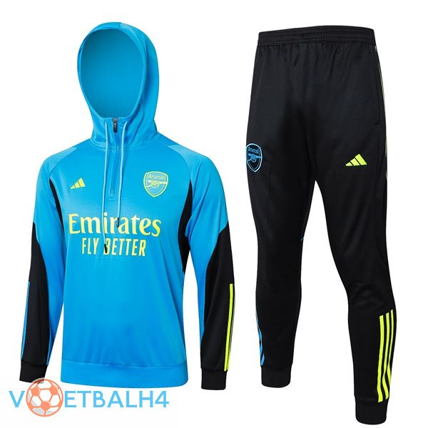 Arsenal trainingspak Sweatshirt Hoodie blauw 2024/2025